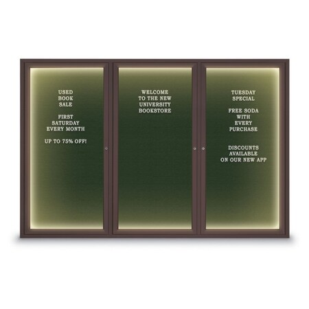 United Visual Products Indoor Enclosed Combo Board, 42"x32", Black Frame/Burgundy & Buff UVCB4232B-BURGUN-BUFF